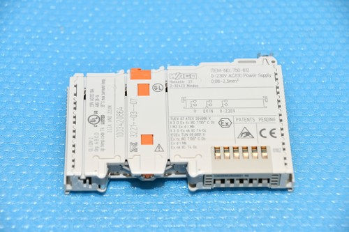 WAGO 750-612 I/O SYSTEM 0-230V AC/DC Power Supply - Picture 2 of 3