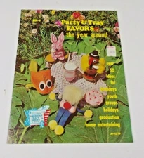 Vtg 1972 Hazel Pearson Handicrafts Idea Booklet HA 3 Party & Tray Favors Shanks