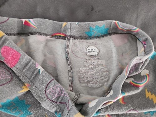 Girls Leggings Size Large | LOT of 4 | Variety Of Colors red blue cheetah gray - Picture 6 of 12