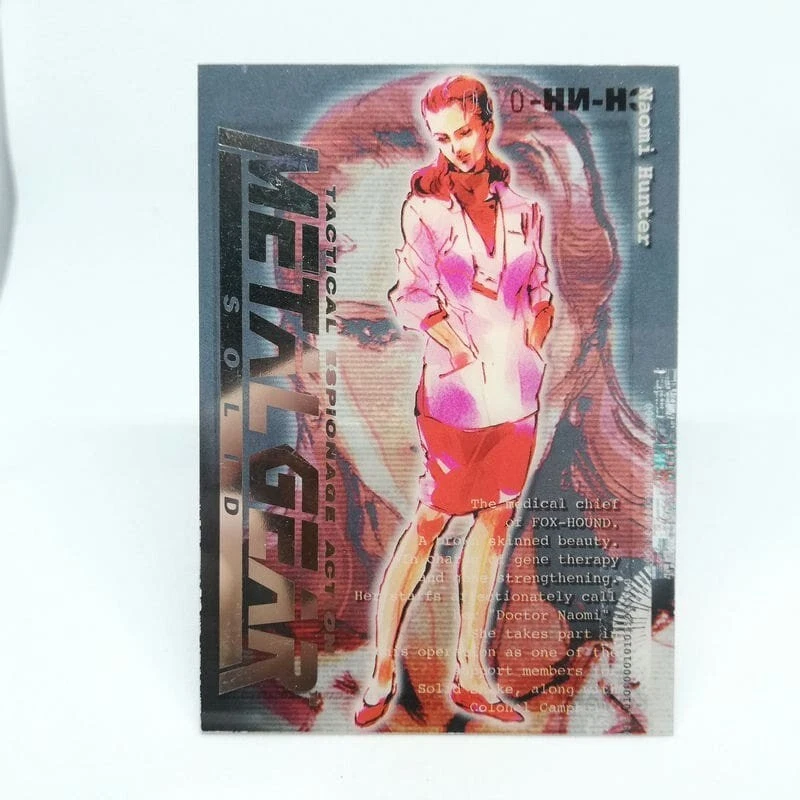 004 Naomi Hunter Metal Gear Solid Trading cards Plastic Back Serial Number - Photo 1/4