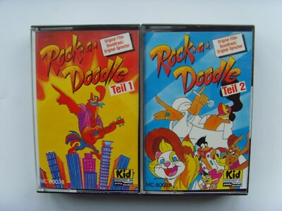 2 MC´s Kassetten Rock a Doodle Teil 1 + 2 komplett, Original zum Film, polyband