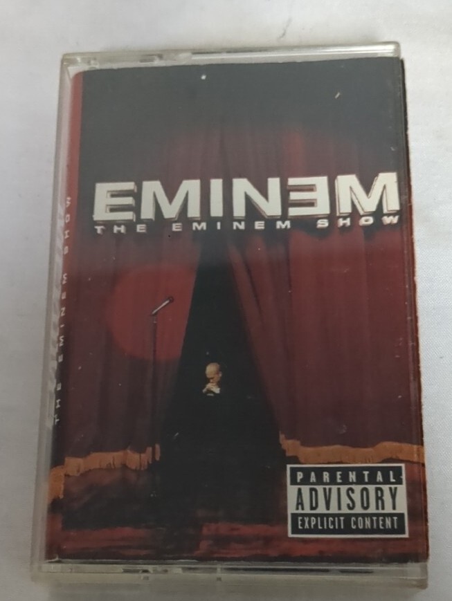 Rare The Eminem Show Cassette Tape TESTED Red Font 2002 Y2K Dr.Dre