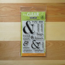 Hero Arts  Poly Clear Stamp Set  You  Me Phrase Stamps  CL567  16Pc