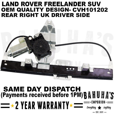 Land Rover Freelander 1 Rear Window Regulator Motor 1998-2006 Right ...
