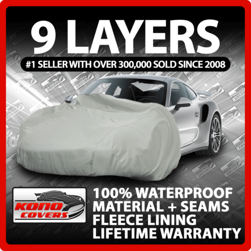 9 Layer Car Cover Indoor Outdoor Waterproof Breathable Layers Fleece Lining 6395 - Afbeelding 1 van 12