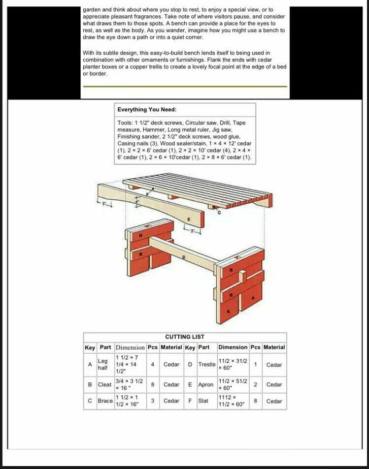 200+ Plans For Garden Furniture, Sheds, And More PDF Sent To You eBay