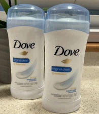 Dove Invisible Solid Anti-Perspirant/Deodorant, Original Clean, 2.6 oz (2 Pack)