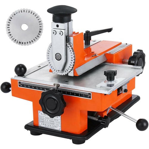 4mm Semi Auto Nameplate Metal Label Embosser Stamping Printer Marking Machine - Photo 1 sur 10