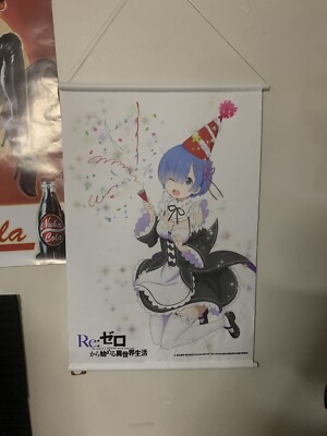 Poster Anime Re：Life in a different world from zero Rem Cosplay Wall Scroll