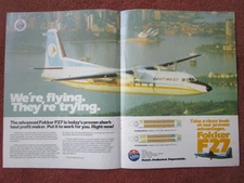 5/1982 PUB FOKKER F27 EAST-WEST AUSTRALIAN AIRLINE SYDNEY AUSTRALIA ORIGINAL AD