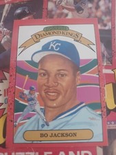 1989 Donruss Diamond Kings Bo Jackson Baseball card (super rare white dot error)