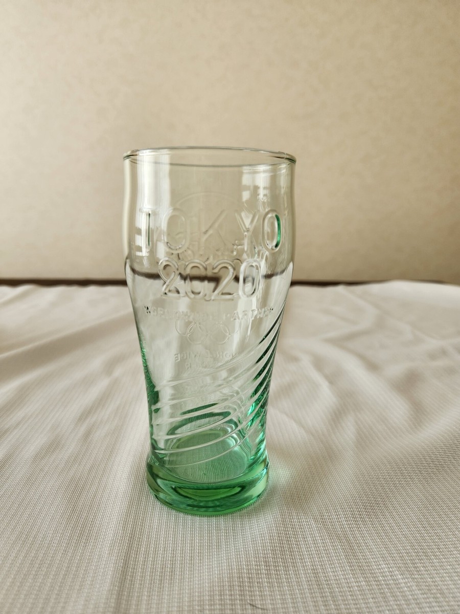Coca Cola Glass Tokyo 2020 Olympic Original Memorial Glass green