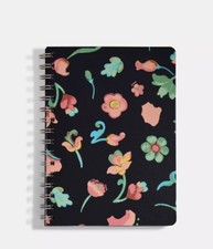 Coach C9698 Spiral Notebook With Dreamy Land Floral Print 48 Navy