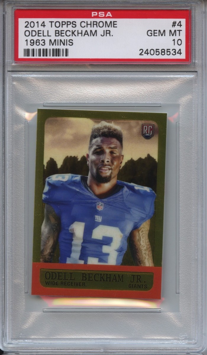 2014 Topps Chrome 1963 Minis 4 Odell Beckham Jr. PSA 10 Gem Mint