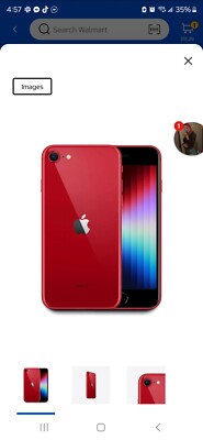 Tiktok installed! Apple iPhone SE (3rd Generation) - 128 GB - Black (Unlocked)