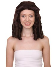 Colonial Lady Wig Dark Brown Historical Wigs Dark Brown HW-3339