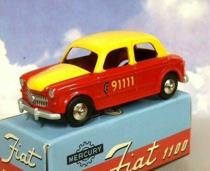 Mercury 1/43 - Fiat Nuova 1100 Verte N°13 - Miniature De Collection (sans Boîte)