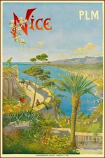 Nice Travel Holiday Advert Vintage Retro Style Metal Sign Plaque, France 