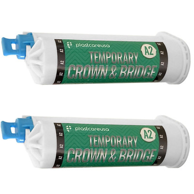 2 X A2 Temporary Crown & Bridge Material 10:1 Dental 76g  (Luxatemp Protemp)
