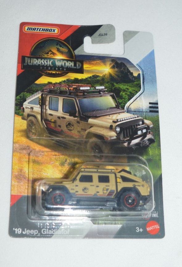 MATCHBOX 2025 JURASSIC WORLD REBIRTH - ' 19 JEEP GLADIATOR TAN | eBay