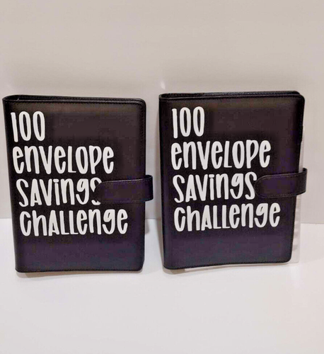 2 pack 100 Envelope Challenge Binder Save $5050 Goals 100 Day Savings Challenge