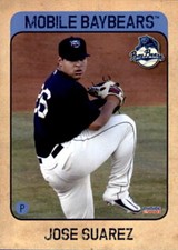 2018 Mobile BayBears Choice #20 Jose Suarez Venezuela VZ Baseball Card