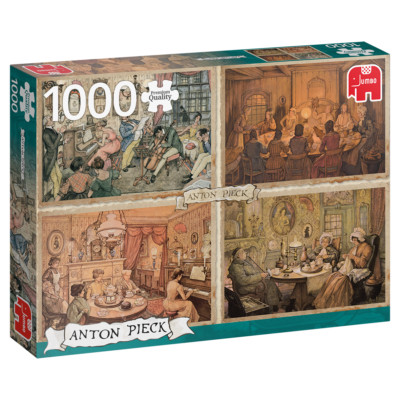 JUMBO 18856 Premium Collection   Anton Pieck, Unterhaltung im Wohnzimmer