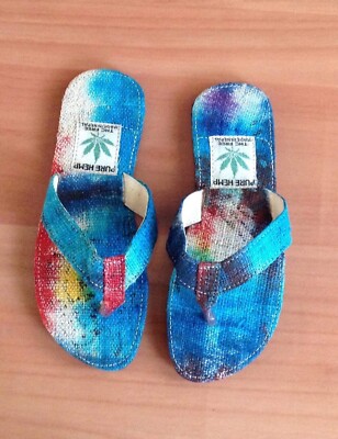 Tie Dye Hemp Flip Flop