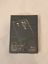 Western Digital WD BLACK P10 4TB USB 3.2 Gen 1 Portable Gaming Hard Drive NEW