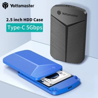 Yottamaster 2.5 Zoll SATA SSD HDD Festplattengehäuse USB 3.0 Externes Gehäuse