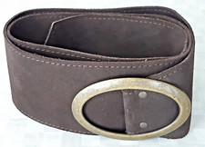 Cintura da Donna Denny Rose Made In Italy Vera Pelle Marrone Usata Buona 110 cm