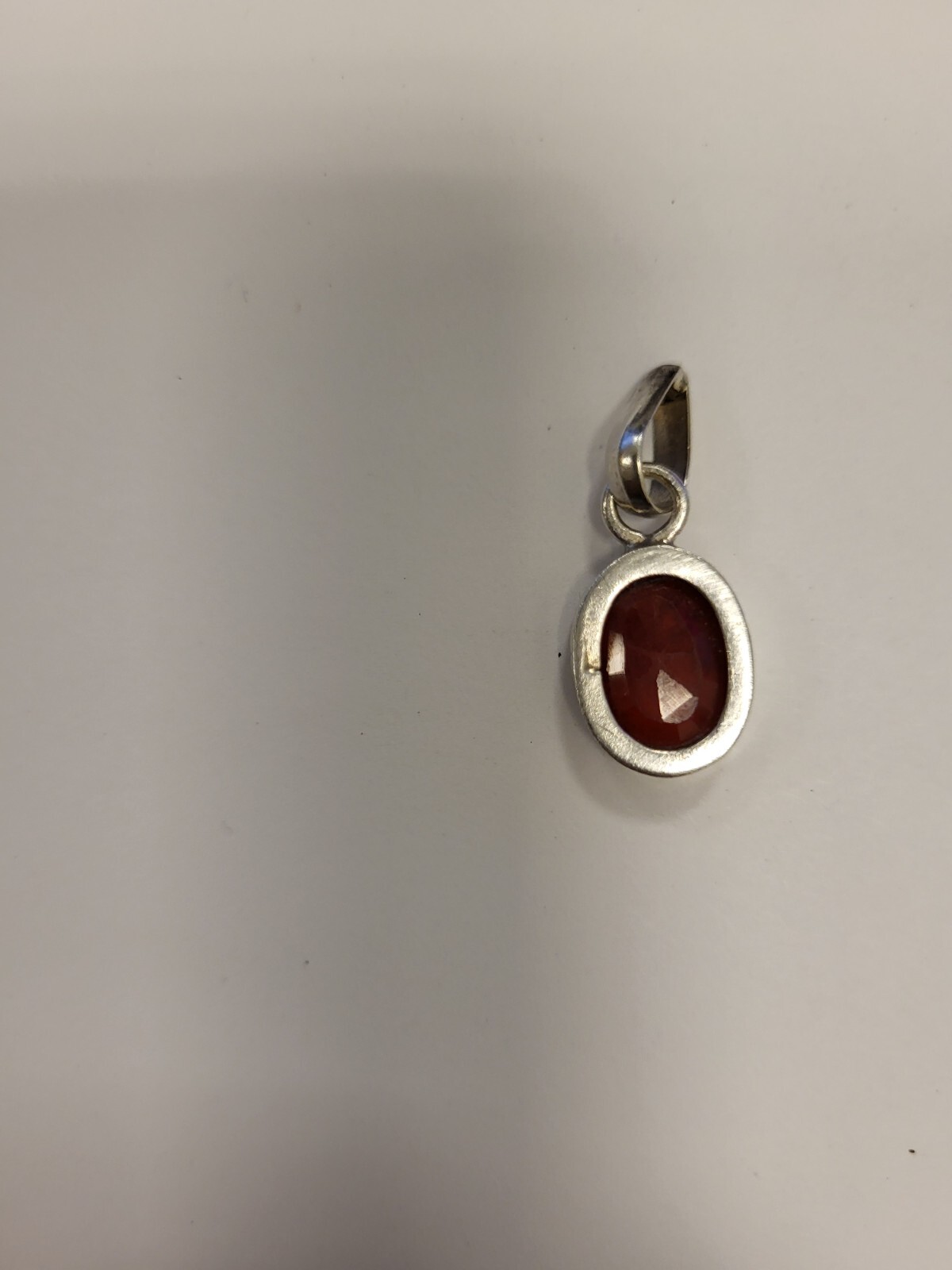 Ruby Gemstone, Original .  Sterling Silver Pendan… - image 2