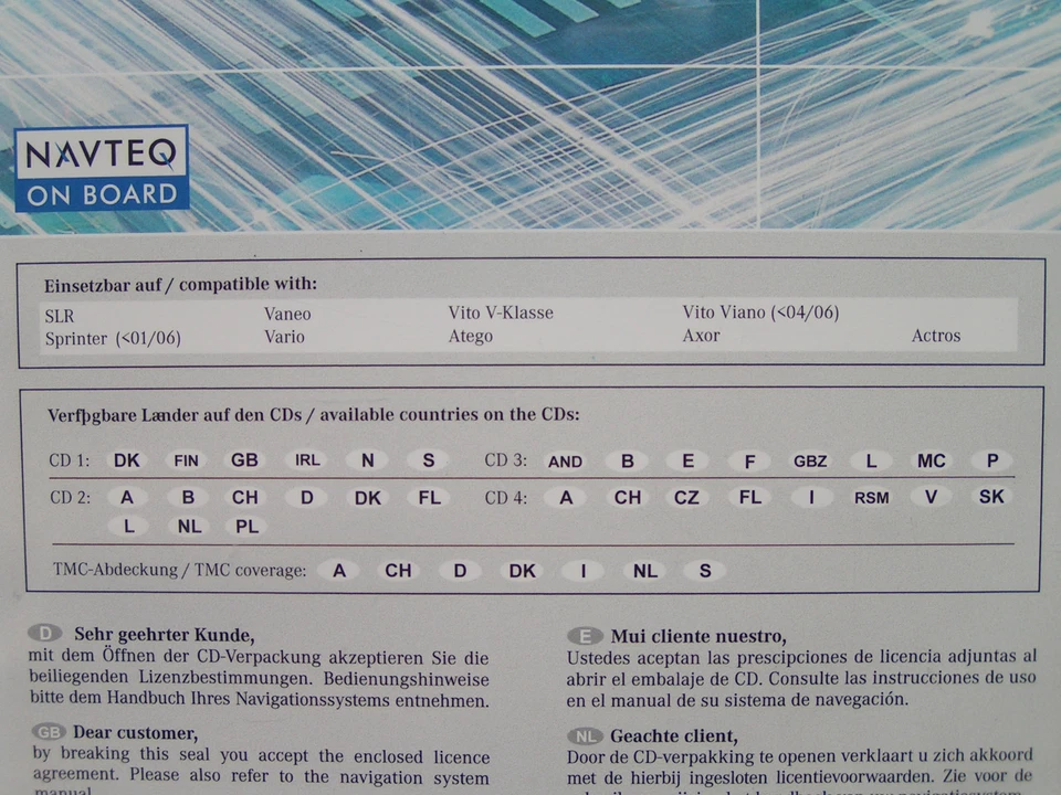 CD NAVIGATION MERCEDES BENZ AUDIO SOUND 30 APS 2006 SLR SPRINTER VITO VIANO GELB - Bild 3 von 3