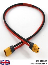 Long 500mm XT60 extension cable charge wire lead 50cm battery ebike Lipo 12 awg