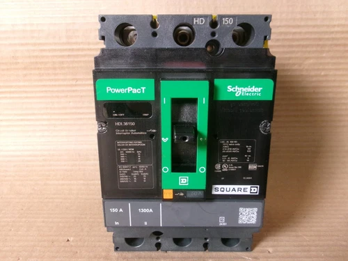 NEW Square D HDL HDL36150 3 Pole 150 Amp 600V Circuit Breaker NTO