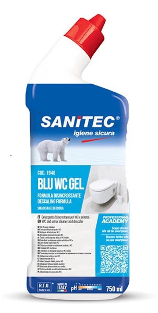 SANITEC DEO WC GEL 700ML DISINCROSTANTE PER WC PROFUMATO