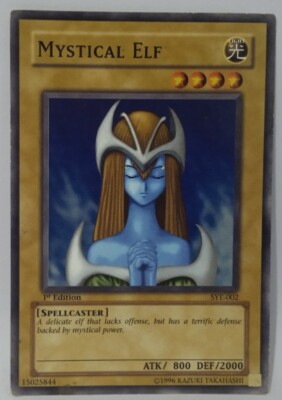 Yugioh! TCG Mystical Elf Common 1st Edition Deck Yugi Evolution SYE-002 MP 