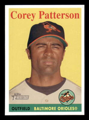 2007 Topps Heritage #79b Corey Patterson Orioles YT/Yellow Team SP/Short Print z