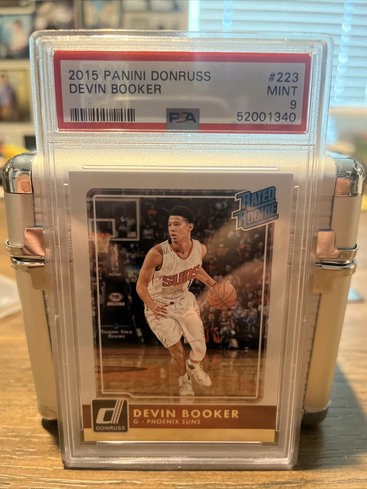 2015 Panini Donruss Devin Booker Rated Rookie PSA 9 Mint