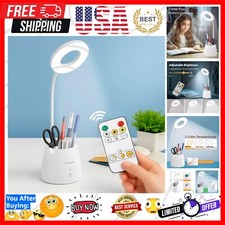 Wireless Gooseneck Desk Lamp with 3 Color Modes - Rechargeable  Portable