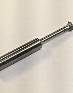 1//4/" Diam x 90 Degree x 1/" Reach 4 Flute Carbide Double Angle Cutter USA G7