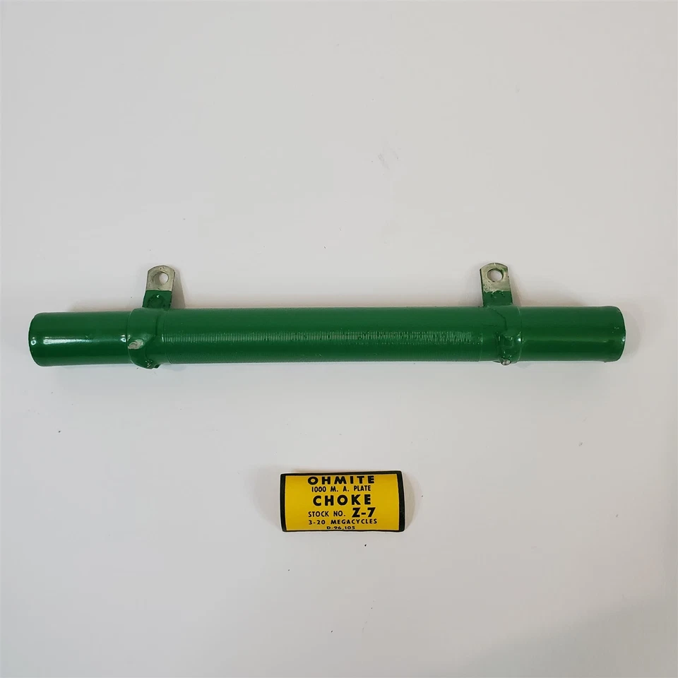 De colección NOS Ohmite Z-7 Inductor Radio Frecuencia RF Placa Choke 3-20MHz 1A Foto 4 de 4