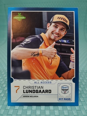 #ad 2026 Parkside Indycar NTT Collection Pit Pass Insert Christian Lundgaard 2 $2.99