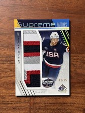 2025-2026 SP Game Used - Matthew Tkachuk Team USA Supreme Patch /15 - SP4N-MT 