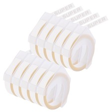 10x White on Clear 3D Embossing Tape 520101 For DYMO Organizer Xpress 12965