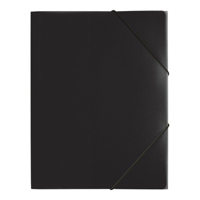 Pagna 21613-01 Gummizugmappe PP 3 Einschlagklappen, A4, schwarz