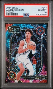 2024 Panini Select Basketball Cosmic Jalen Johnson #247 PSA 10