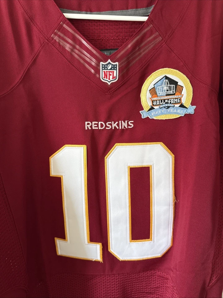 Camiseta deportiva para hombre Nike Robert Griffin III #10 Washington Redskins HOF parche talla 52 nueva con etiquetas Foto 2 de 4