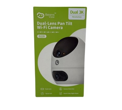 Beans View Überwachungskamera WLAN Kamera mit Dual-Objektiv 3K+3K (5MP+5MP)