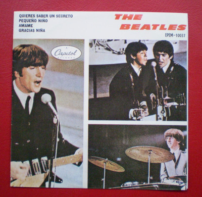 Beatles  LOVE ME DO/ THANK YOU GIRL  + 2   EP  w/Pic MEXICO  NM/ EX  McCARTNEY